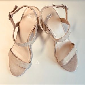 BP Nordstrom Nude Block Heels